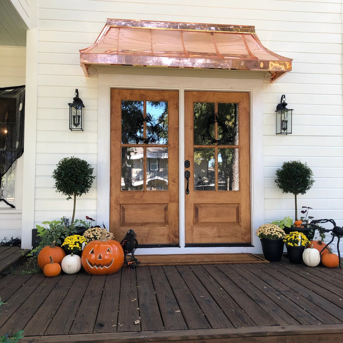 Cypress Sweep Copper Awning 80"x30"x25"