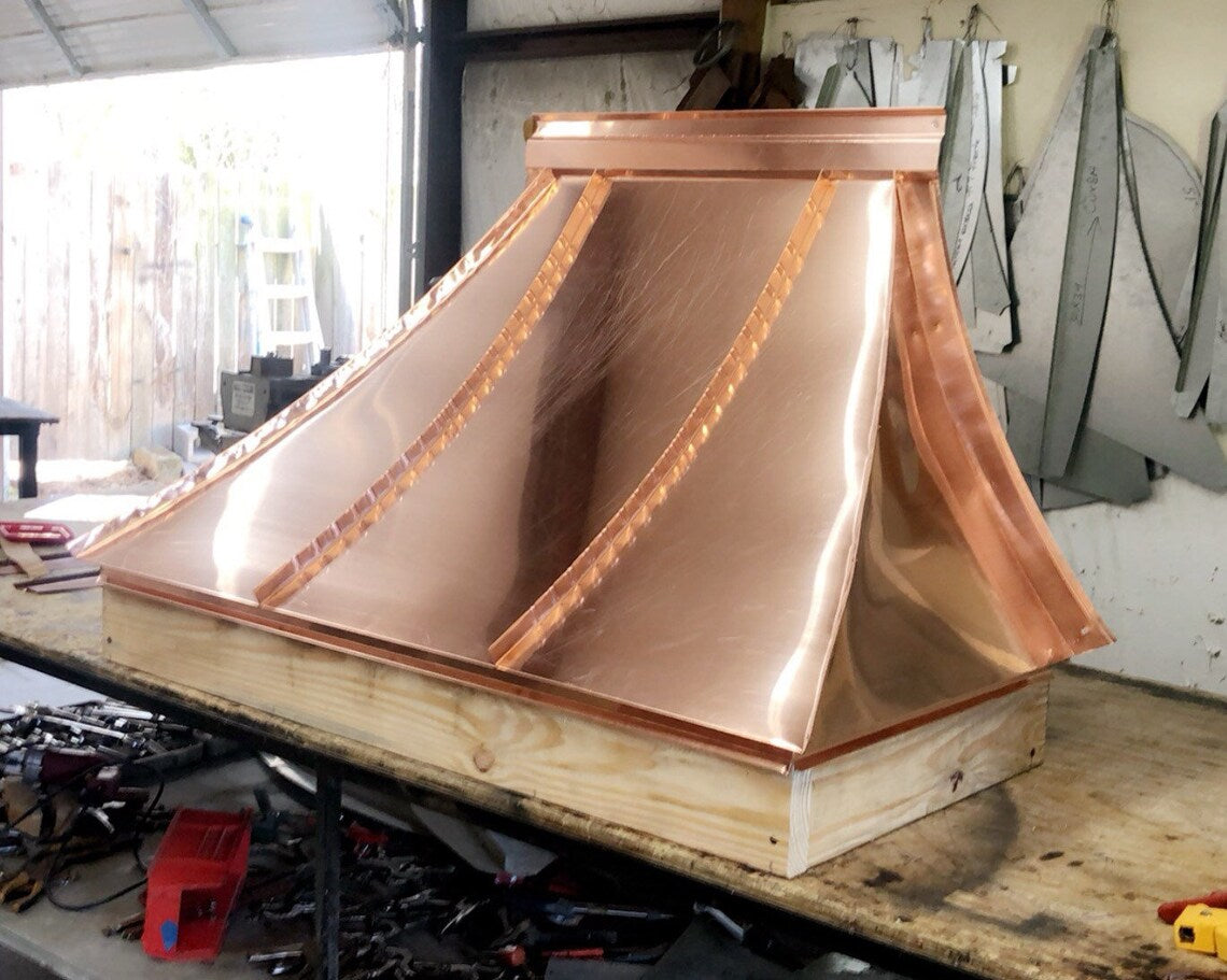 Georgian Copper Awning 54"x24"x28" (Black Finish/1"Overhang)